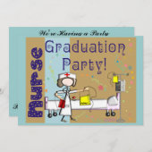 Einladungen zur Krankenschwester und Krankenschwes (Vorne/Hinten)