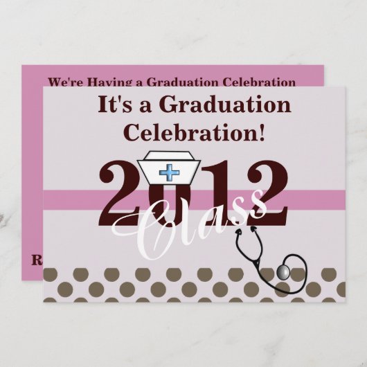 Einladungen zur Krankenschwester und Krankenschwes (Vorne/Hinten)