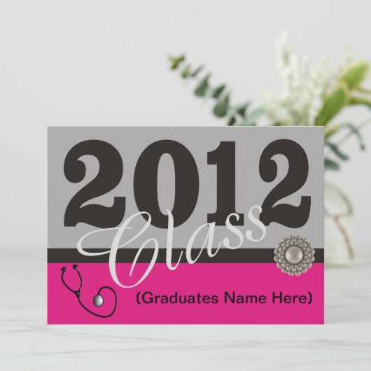 Einladungen zur Krankenschwester und Krankenschwes (Stehend Vorderseite)