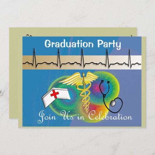 Einladungen zur Krankenschwester und Krankenschwes (Vorne/Hinten)