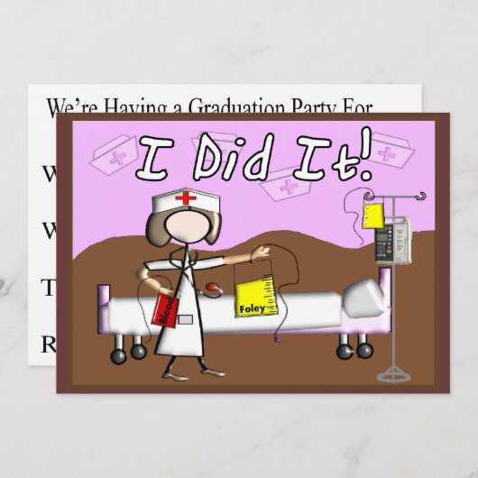 Einladungen zur Krankenversicherung "Ich habe es g (Vorne/Hinten)