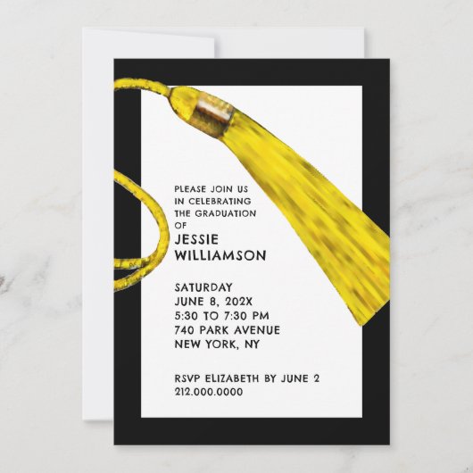 Einladungen zur Kreativen Graduierungspartei (Vorderseite)