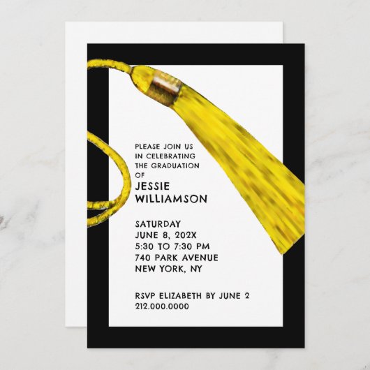 Einladungen zur Kreativen Graduierungspartei (Vorne/Hinten)