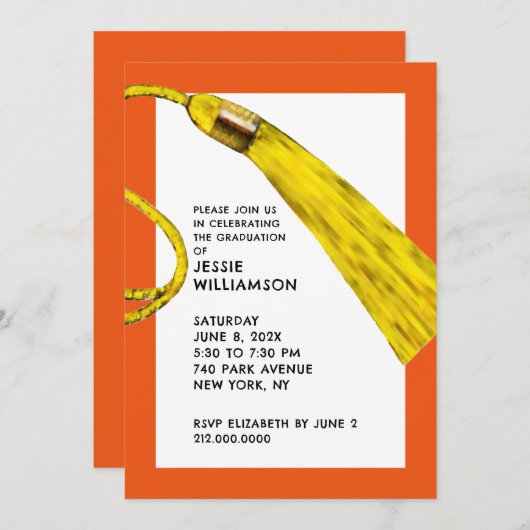 Einladungen zur Kreativen Graduierungspartei (Vorne/Hinten)