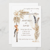 Einladungen zur kreativen Hochzeitsidee (Vorne/Hinten)