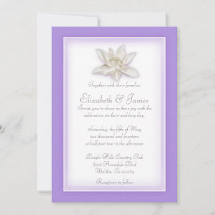 Einladungen zur Lavendelhochzeit