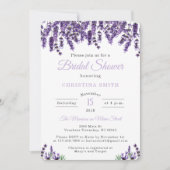 Einladungen zur Lavender Bridal Dusche (Vorderseite)