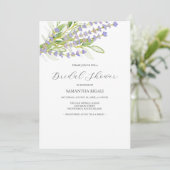 Einladungen zur Lila Brautdusche (Stehend Vorderseite)