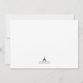 Einladungen zur Lila und blauen Whale-Babydusche (Rückseite)