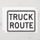 Einladungen zur Lkw-Route (Vorne/Hinten)