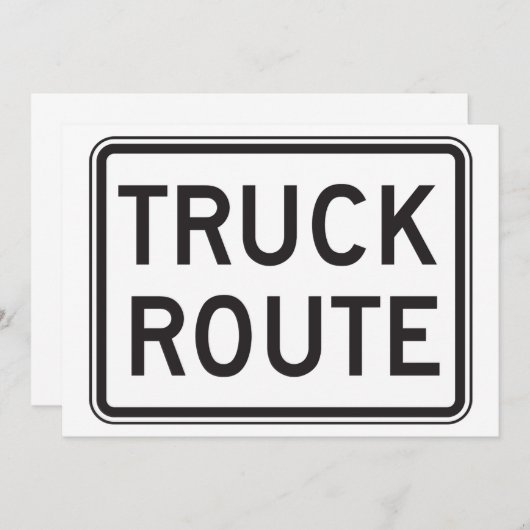 Einladungen zur Lkw-Route (Vorne/Hinten)