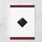 Einladungen zur Maroon Graduation Party (Rückseite)