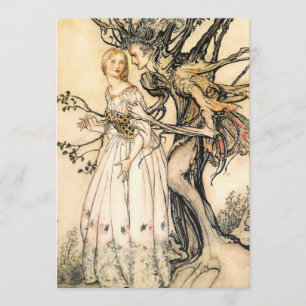 Einladungen zur Messe Prinzessin und zum Baum-Elf