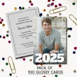 Einladungen zur MINI-Größen-Glossy-Foto-Graduierun
