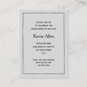 Einladungen zur MINI-Größen-Glossy-Foto-Graduierun (Rückseite)