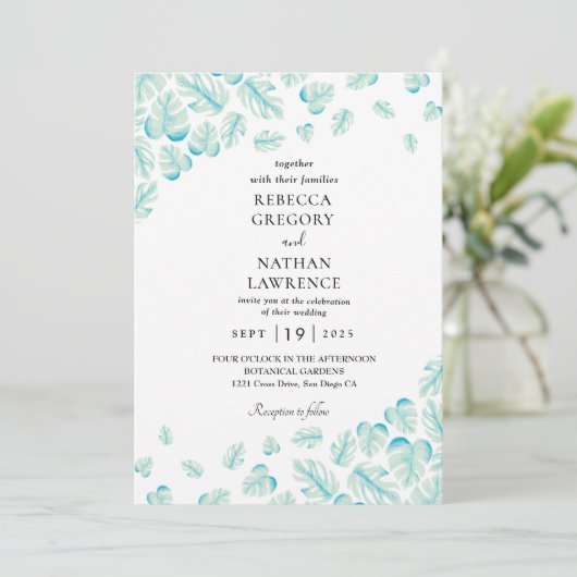 Einladungen zur Mini-Hochzeit im Herbst (Stehend Vorderseite)