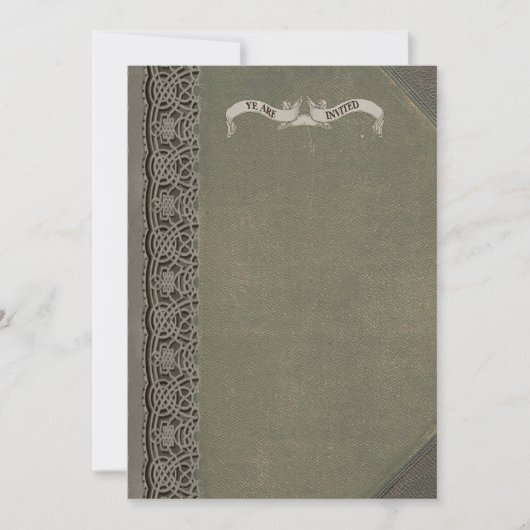 Einladungen zur mittelalterlichen Buchdeckung (Vorderseite)