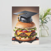 Einladungen zur modernen Abschluss Grillen (Stehend Vorderseite)