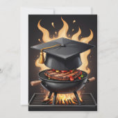 Einladungen zur modernen Abschluss Grillen (Vorderseite)