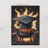 Einladungen zur modernen Abschluss Grillen (Vorne/Hinten)