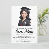 Einladungen zur modernen, einfachen Pflegeprägung (Stehend Vorderseite)