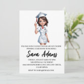 Einladungen zur modernen, einfachen Pflegeprägung (Stehend Vorderseite)