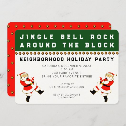 Einladungen zur Nachbarschaftspartei (Vorne/Hinten)