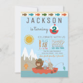 Einladungen zur niedlichen Geburtstagspartei (Vorderseite)