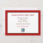 Einladungen zur niedlichen Roten Geburtstagspartei (Rückseite)