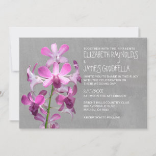 Einladungen zur Orchideenhochzeit