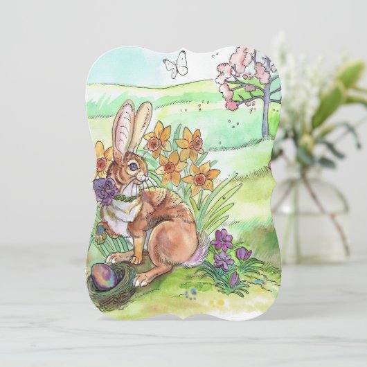 Einladungen zur Ostereierjagd (Stehend Vorderseite)