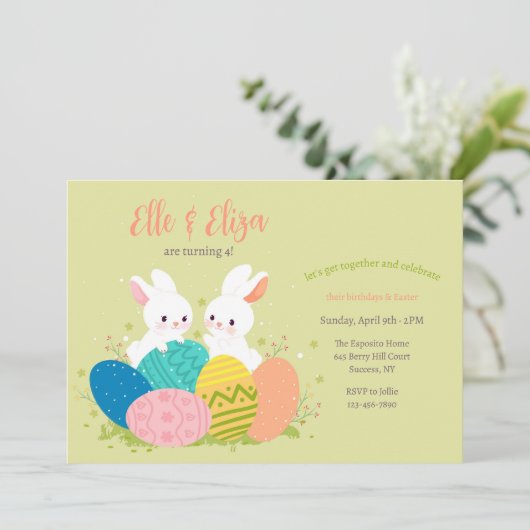 Einladungen zur Ostergeburt (Stehend Vorderseite)