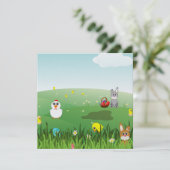 Einladungen zur Ostergrashochzeit (Stehend Vorderseite)