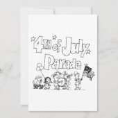 Einladungen zur Parade am 4. Juli (Vorderseite)
