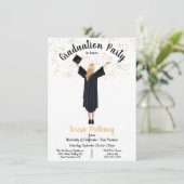 Einladungen zur personalisierten Portrait Graduati (Stehend Vorderseite)