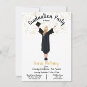 Einladungen zur personalisierten Portrait Graduati (Vorderseite)