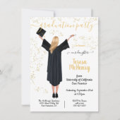 Einladungen zur personalisierten Portrait Graduati (Vorderseite)