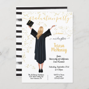 Einladungen zur personalisierten Portrait Graduati