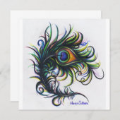 Einladungen zur Pfauenhaltung (Vorne/Hinten)