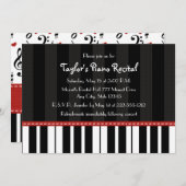 Einladungen zur Piano-Erwägung (Vorne/Hinten)