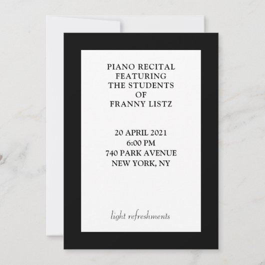 Einladungen zur Piano-Erwägung (Rückseite)