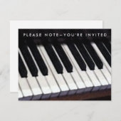 Einladungen zur Piano-Erwägung (Vorne/Hinten)