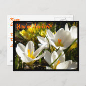 Einladungen zur Postkarte vom Frühjahr (Vorne/Hinten)