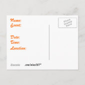 Einladungen zur Postkarte vom Frühjahr (Rückseite)