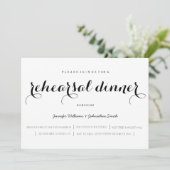 Einladungen zur Probe von eleganten Skripten (Stehend Vorderseite)