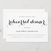 Einladungen zur Probe von eleganten Skripten (Vorne/Hinten)