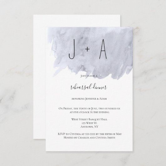 Einladungen zur Probe von Navy (Vorne/Hinten)