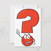 Einladungen zur Red Question Mark (Vorderseite)
