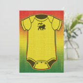 Einladungen zur Reggae Baby Dusche (Stehend Vorderseite)