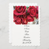Einladungen zur rote Rose (Vorne/Hinten)